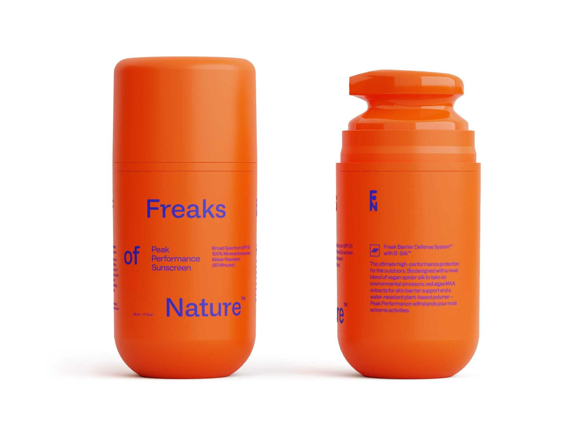 Freaks of Nature Peak Performance SPF 50: protección mineral en botella para uso diario