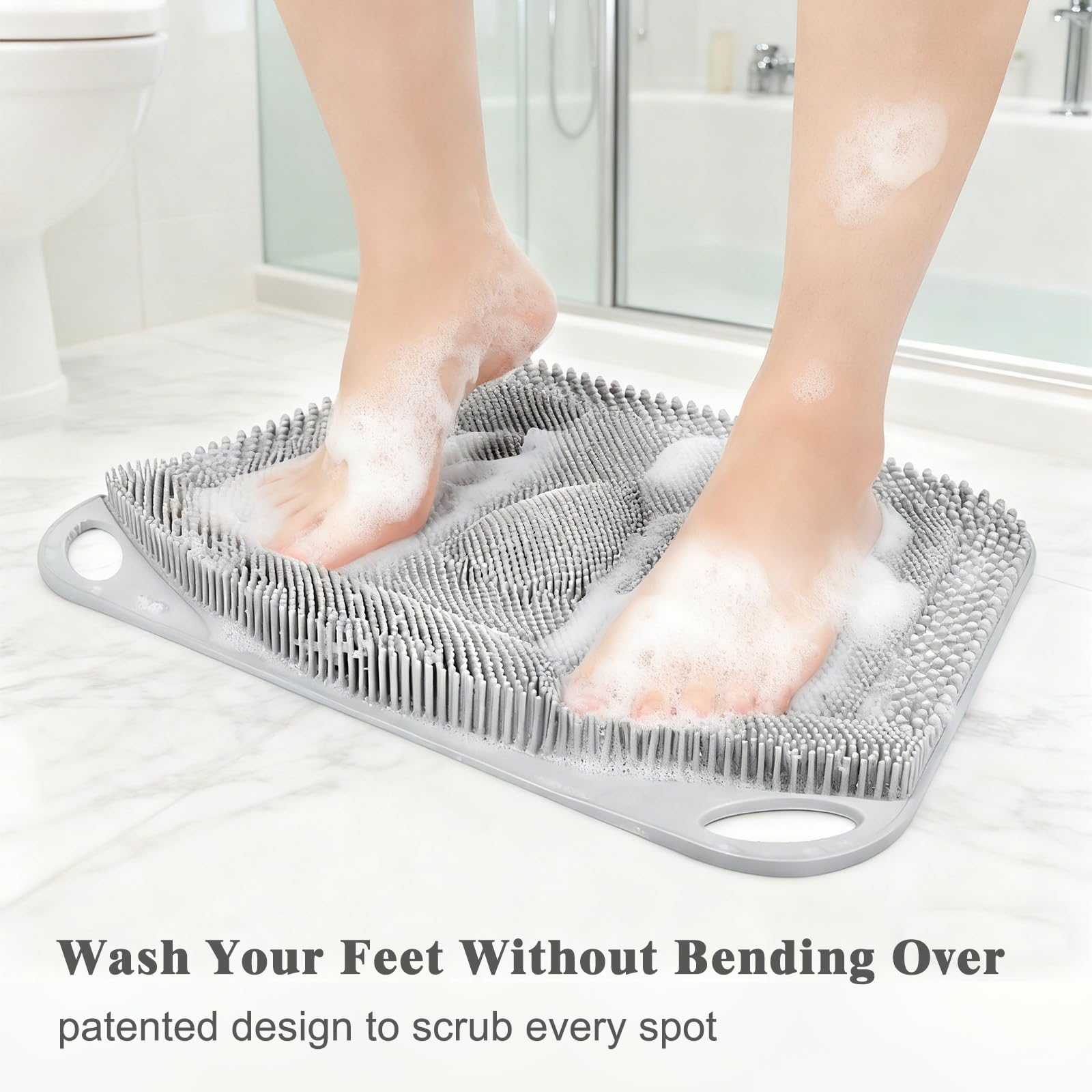 FREATECH cepillos cerdas pies, exfoliación suave para limpieza profunda.