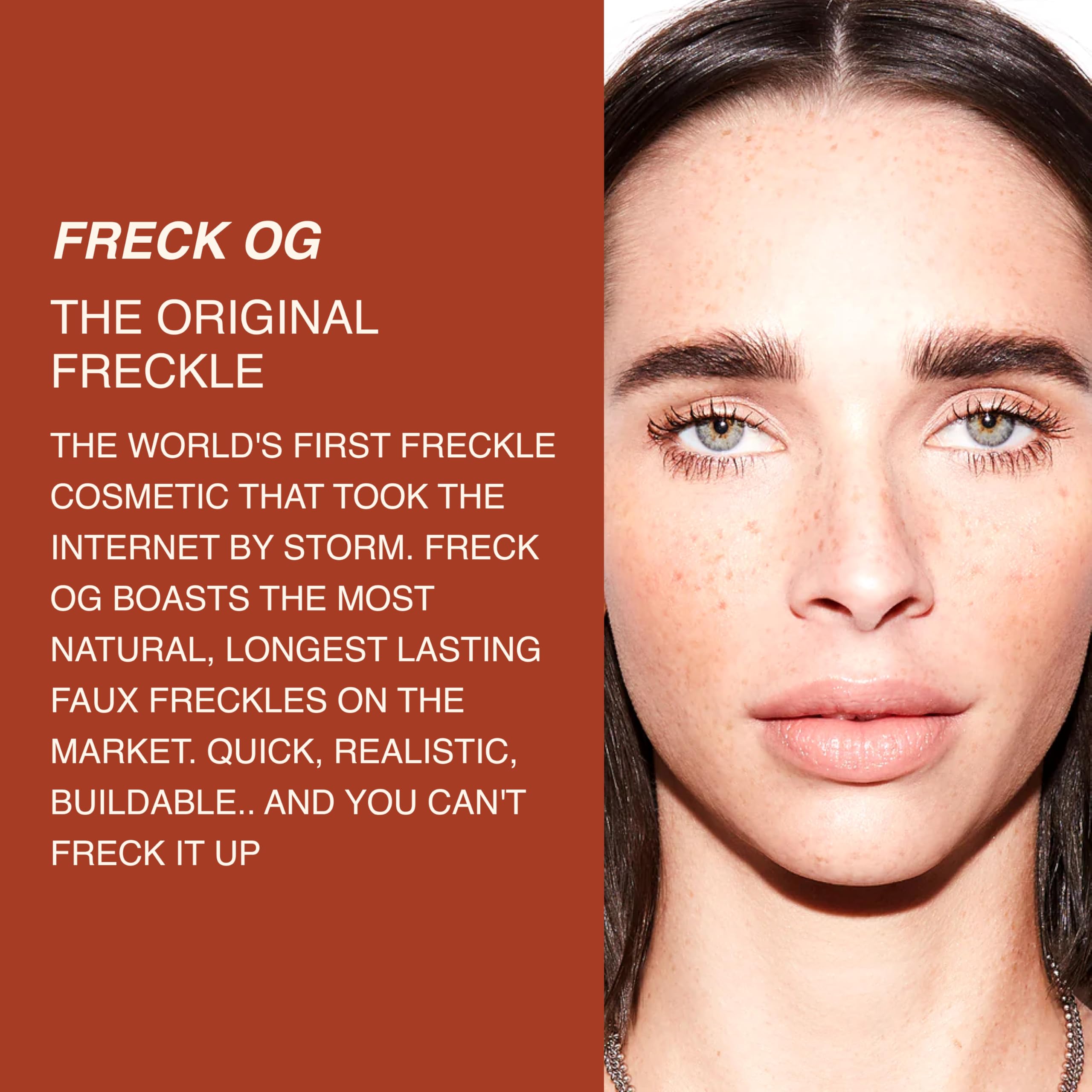 Freck Beauty Freck Noir deep undertone swatch for darker skin.