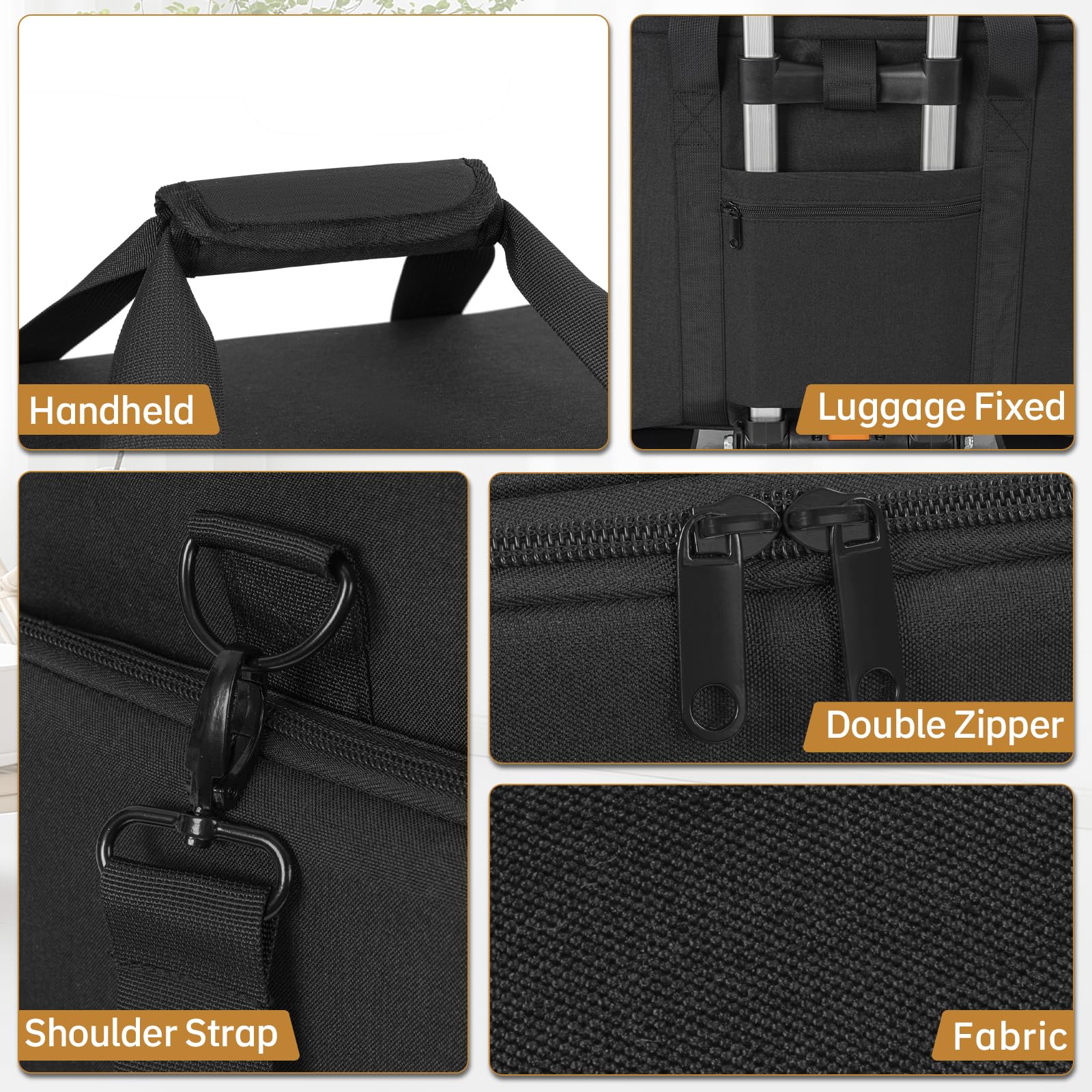 Freeamg estuche maquillaje extragrande material duradero y resistente al desgaste