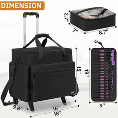 FREEAMG caja para brochas compacta para organizar brochas y pinceles de forma segura