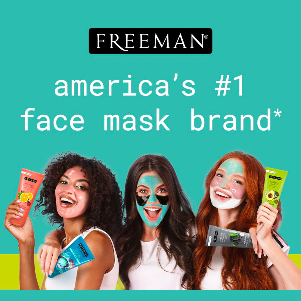 Aplicación facial Freeman Aguacate y Avena para sensación de limpieza profunda.