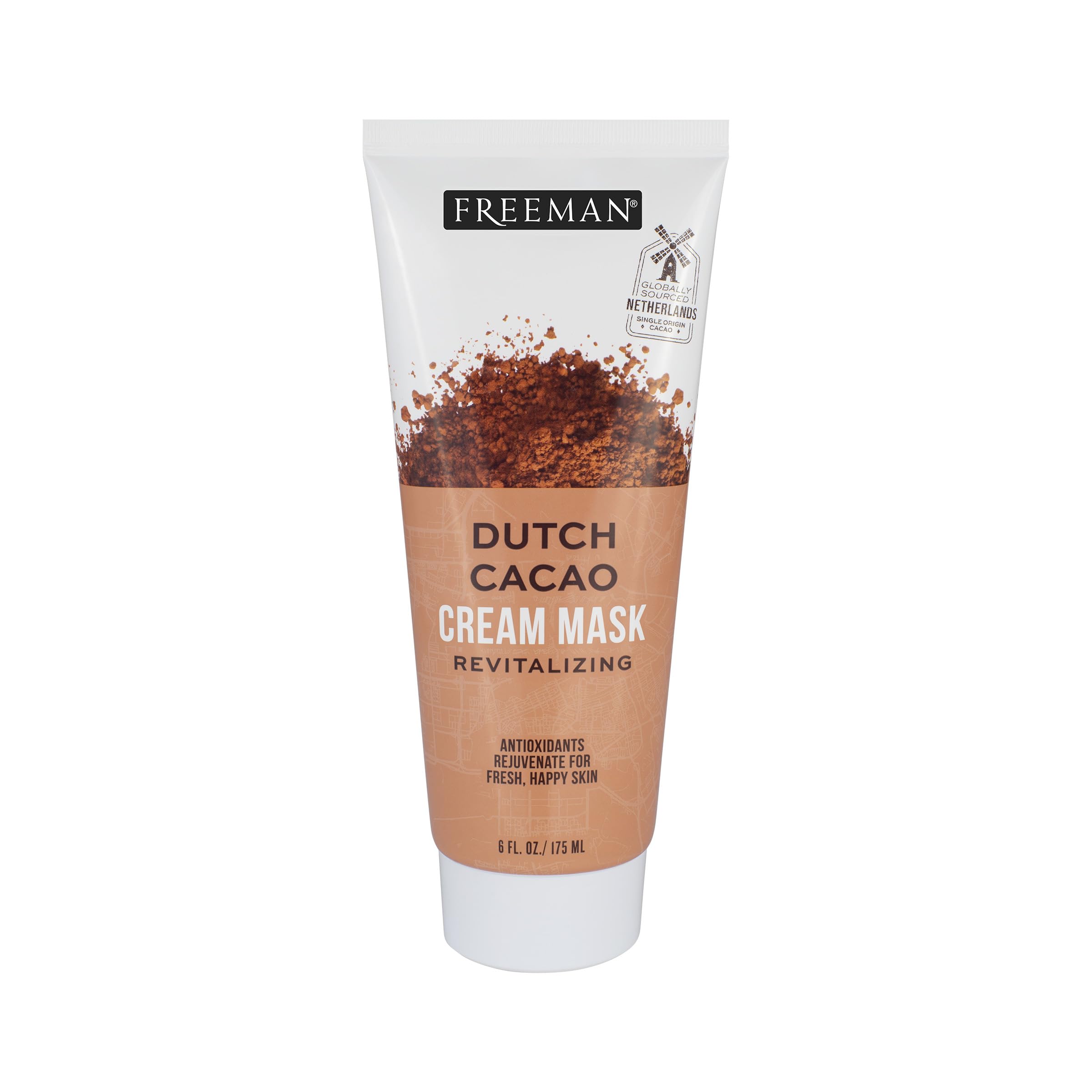 Freeman Dutch Cacao crema máscara tubo: textura suave para piel revitalizada.