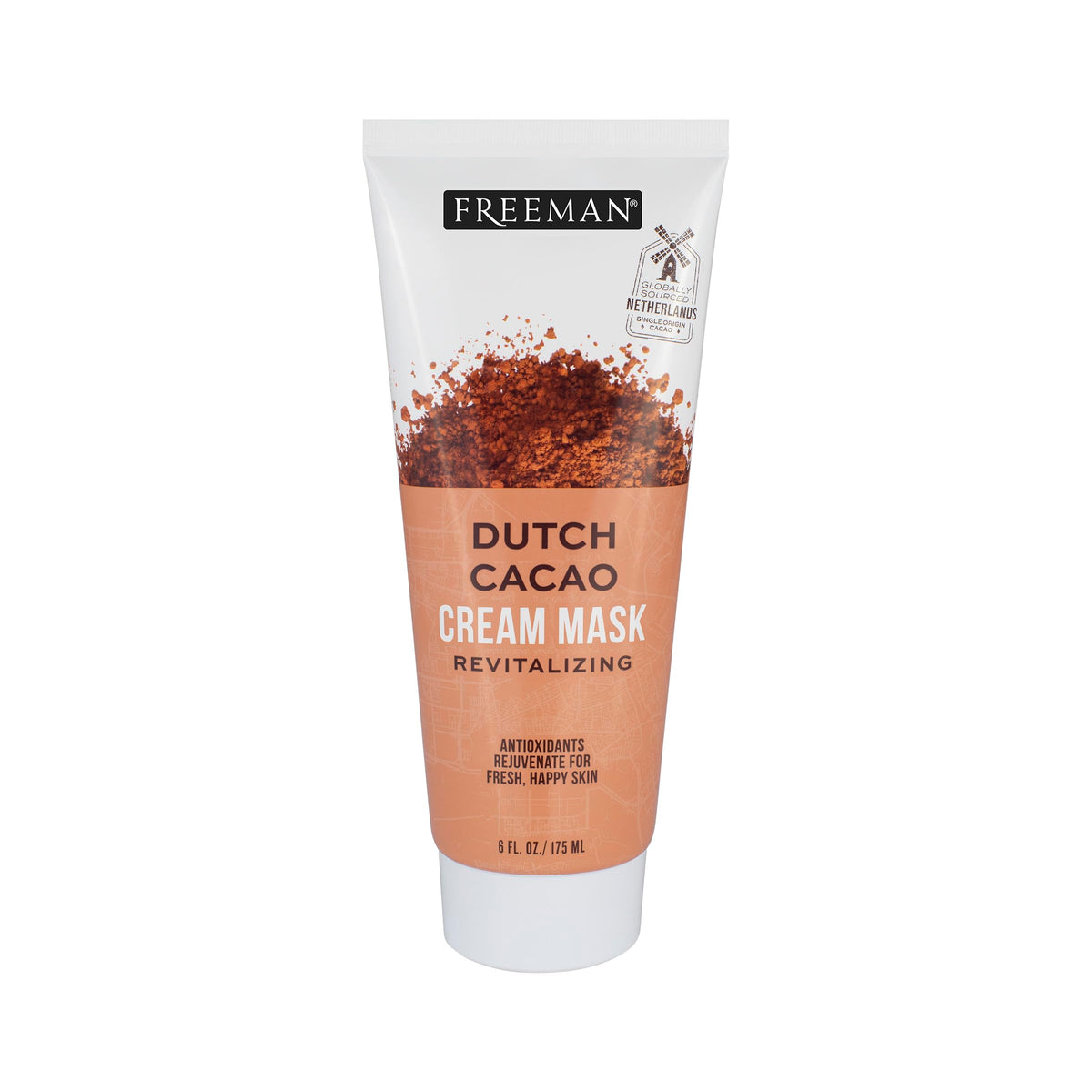Freeman Dutch Cacao crema máscara tubo: textura suave para piel revitalizada.