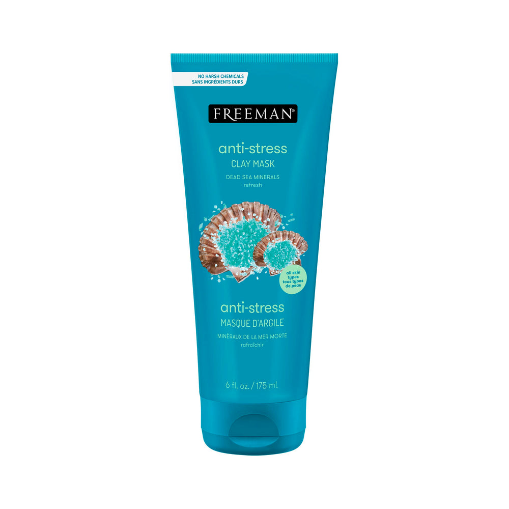 Freeman Mascarilla de Arcilla Antiestrés en bote de 175 ml para piel revitalizada.