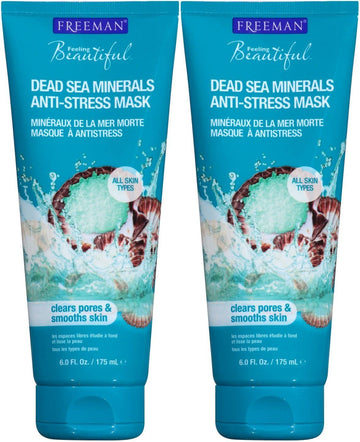 Mascarilla Freeman con arcilla anti-estrés y minerales del Mar Muerto para purificar poros y equilibrar la piel