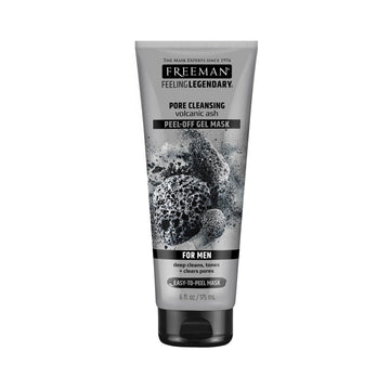 Mascarilla Freeman para poros con ceniza volcánica, gel despegable para limpieza profunda.