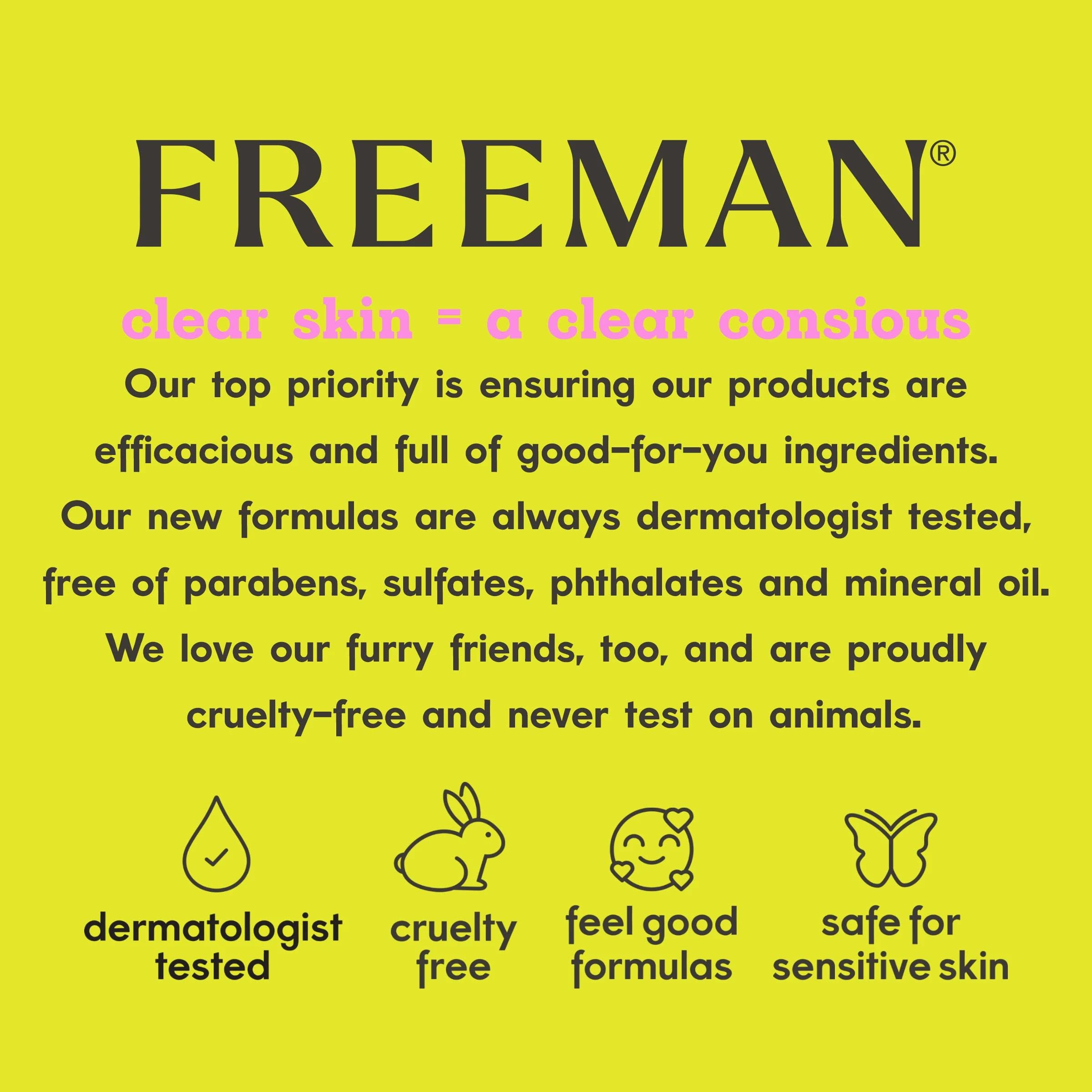 Apto para todo tipo de piel, incluso sensible, con Freeman.