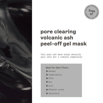Mascarilla Freeman para poros, ceniza volcánica y carbón purifican la piel.