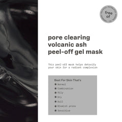 Mascarilla Freeman para poros, ceniza volcánica y carbón purifican la piel.