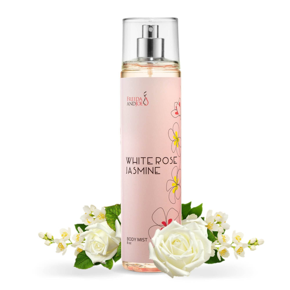 Spray corporal Freida y Joe con rosa blanca y jazmín para uso diario