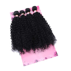 FRELYN Kinky Curly Bundles textura rizada sintética, resistente al calor.