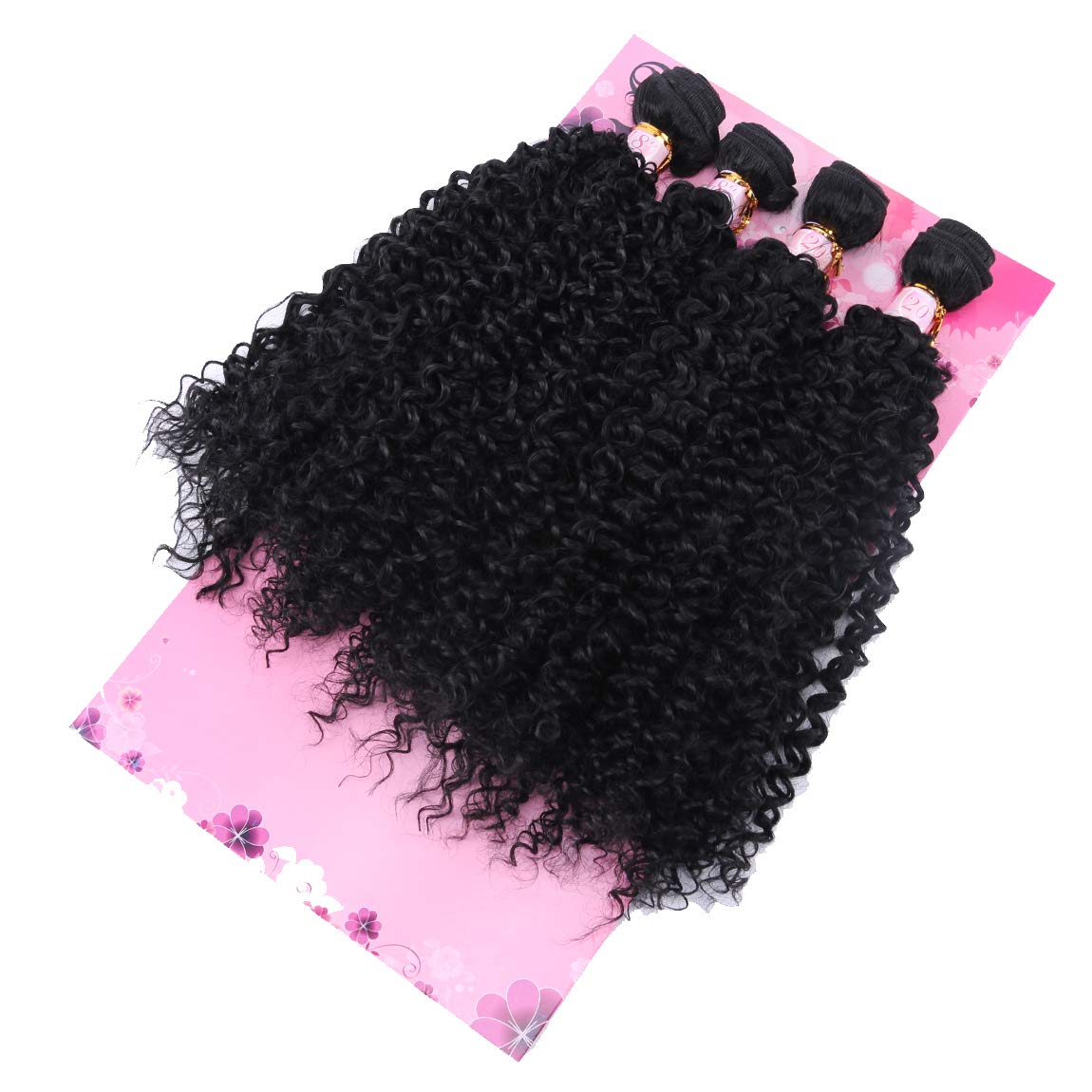 FRELYN Kinky Curly Bundles color negro para look natural.