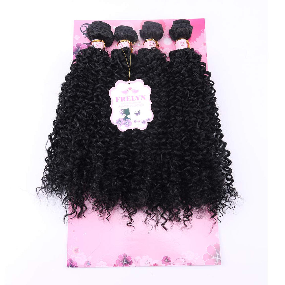 FRELYN Kinky Curly Bundles tacto suave y rizos definidos para uso diario.