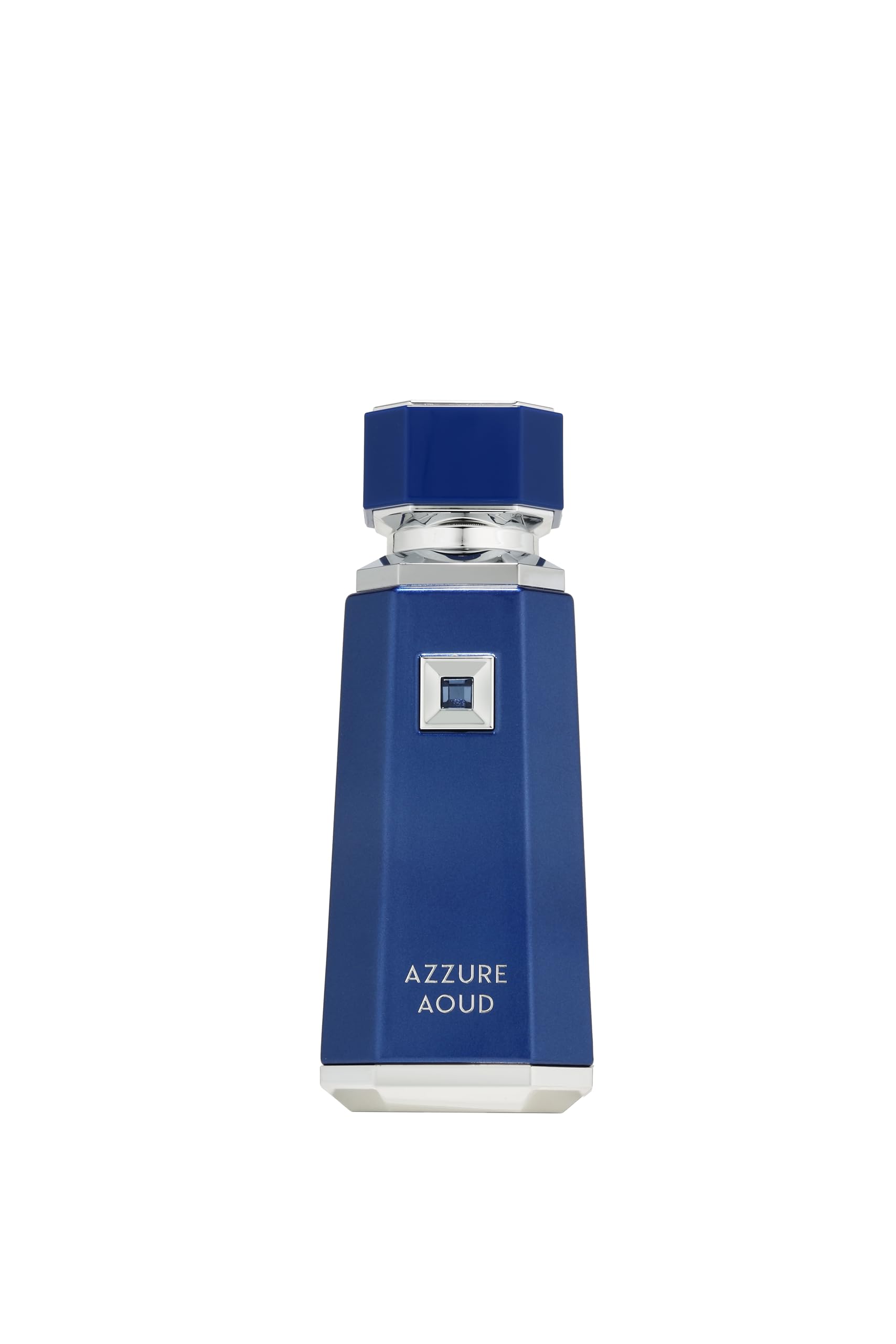 Fragrance World French Avenue Azzure Aoud, botella frontal para presencia diaria.