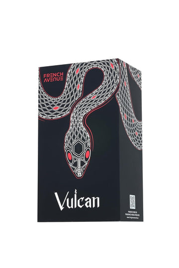 French Avenue Vulcan: empaque premium para regalo o primera impresión duradera.