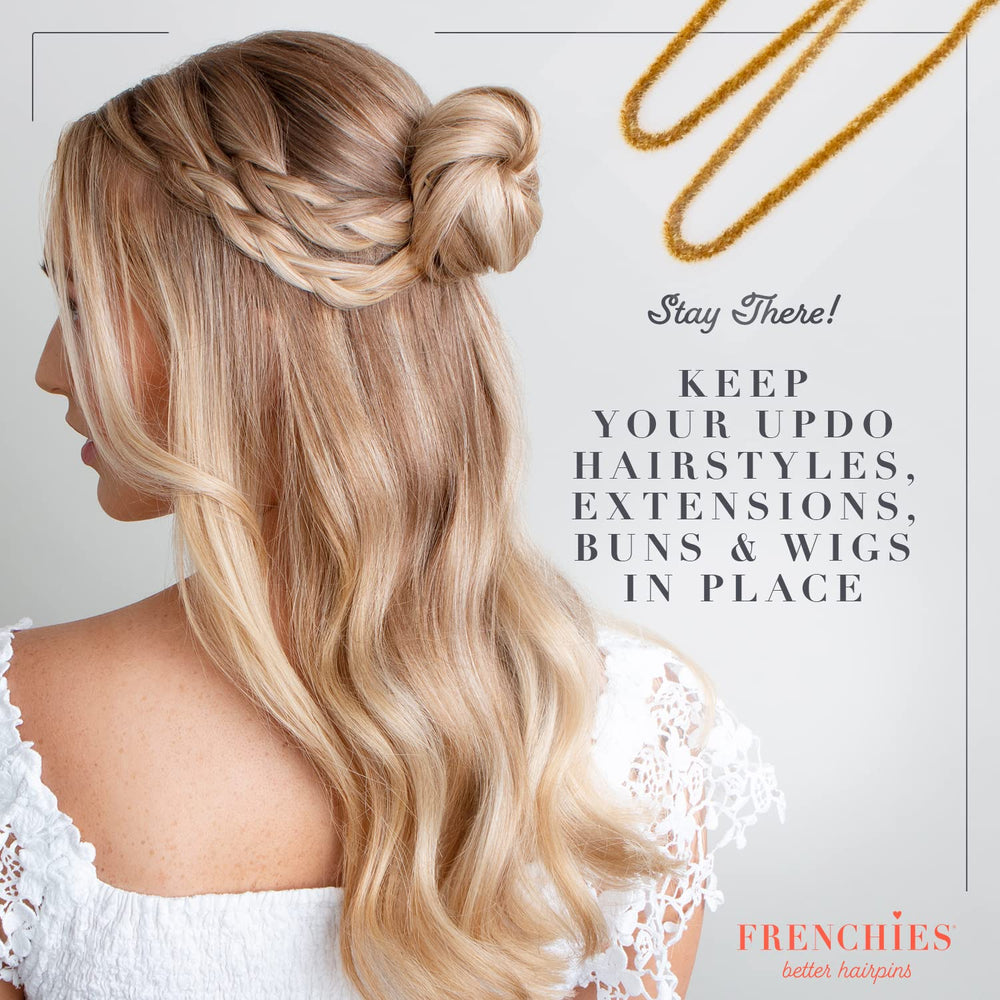 Frenchies horquillas se mimetizan con color natural de cabello.