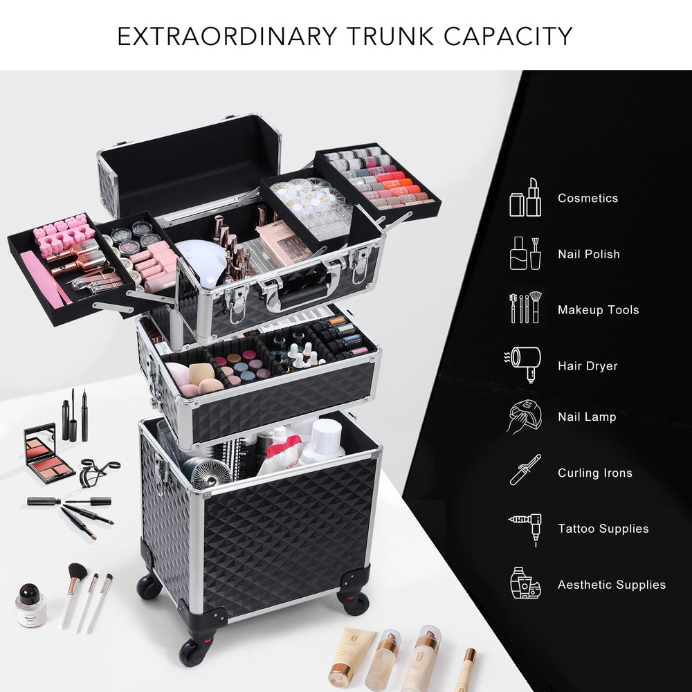 Frenessa carro 3 en 1 con dimensiones 13.8 x 9.2 x 26.4 pulgadas, ideal para organización.