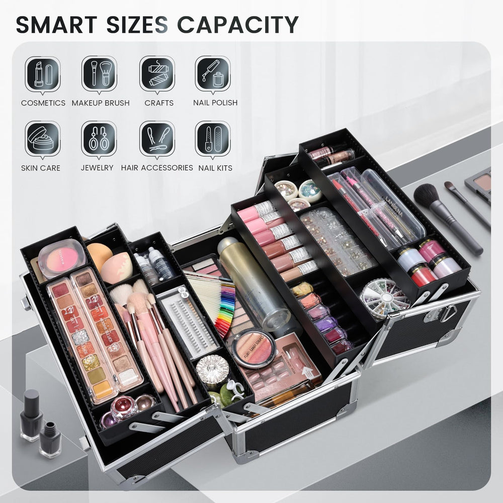 Regalo perfecto Frenessa, estuche de maquillaje elegante para amantes del maquillaje.