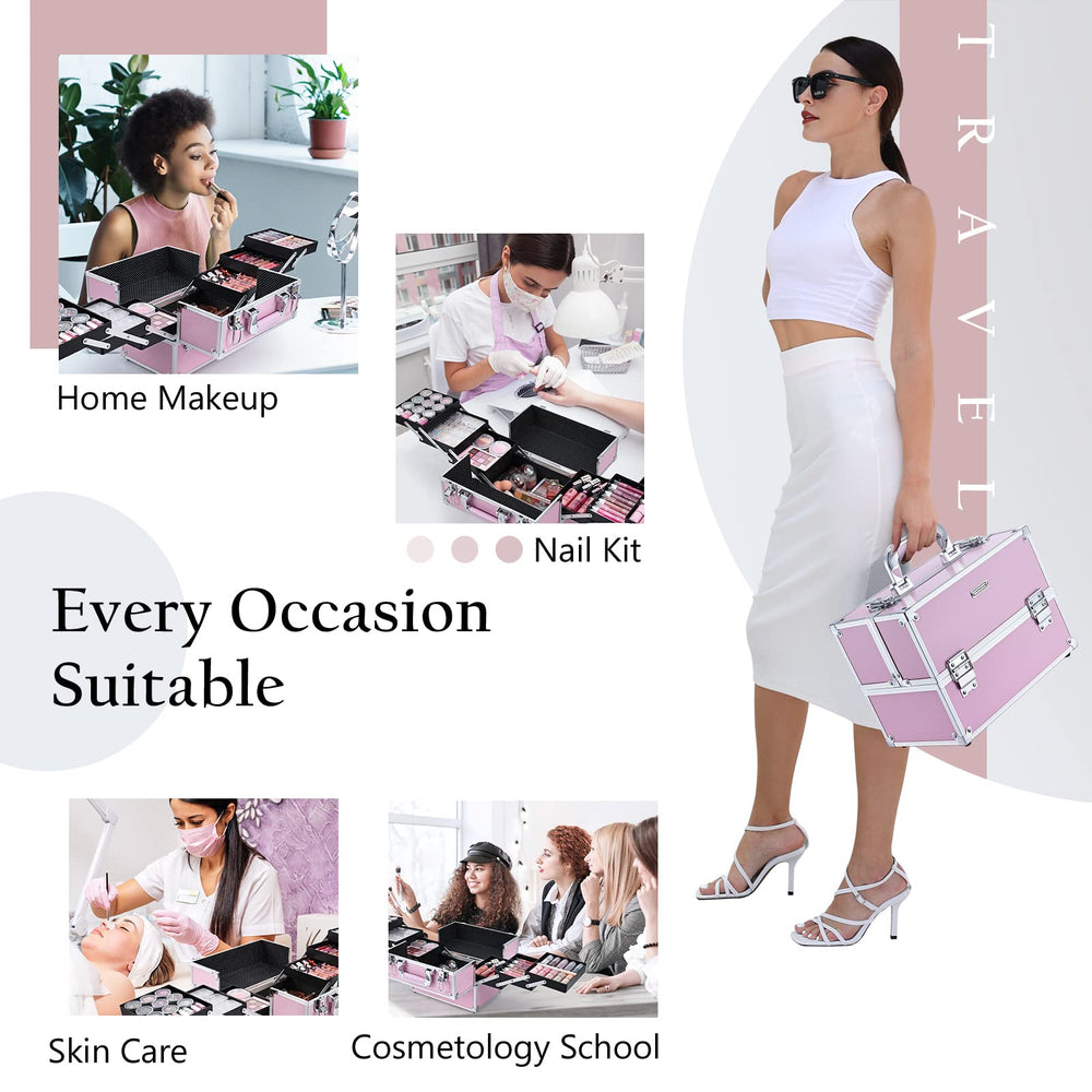 Frenessa organizador maquillaje 6 niveles, acceso rápido a cosméticos