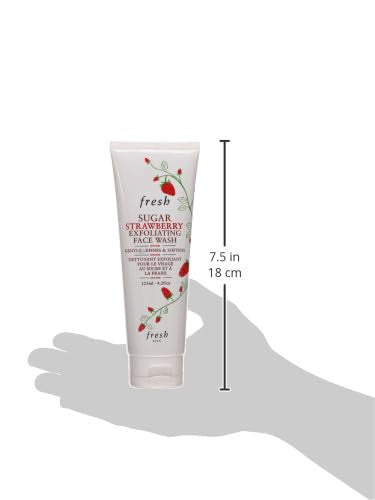 Fresh aroma a fresas reales durante la exfoliación suave