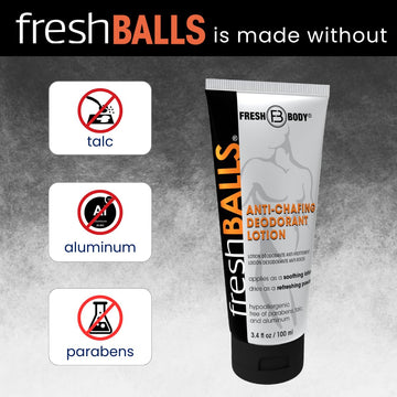 Fresh Balls, higiene diaria en la zona inguinal para comodidad.