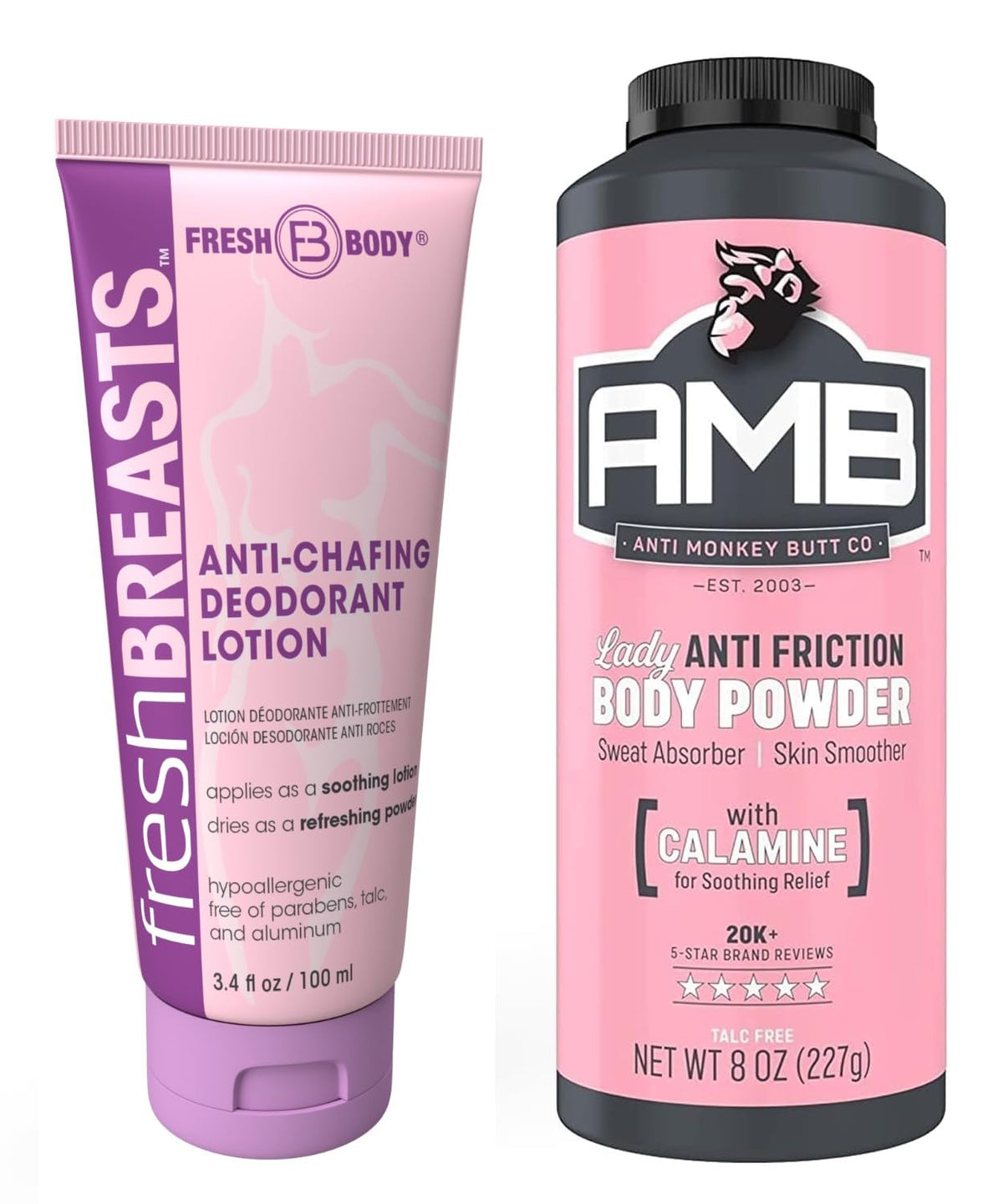 Crema Fresh Body FB para senos: frasco de 3.4 oz absorbe humedad.