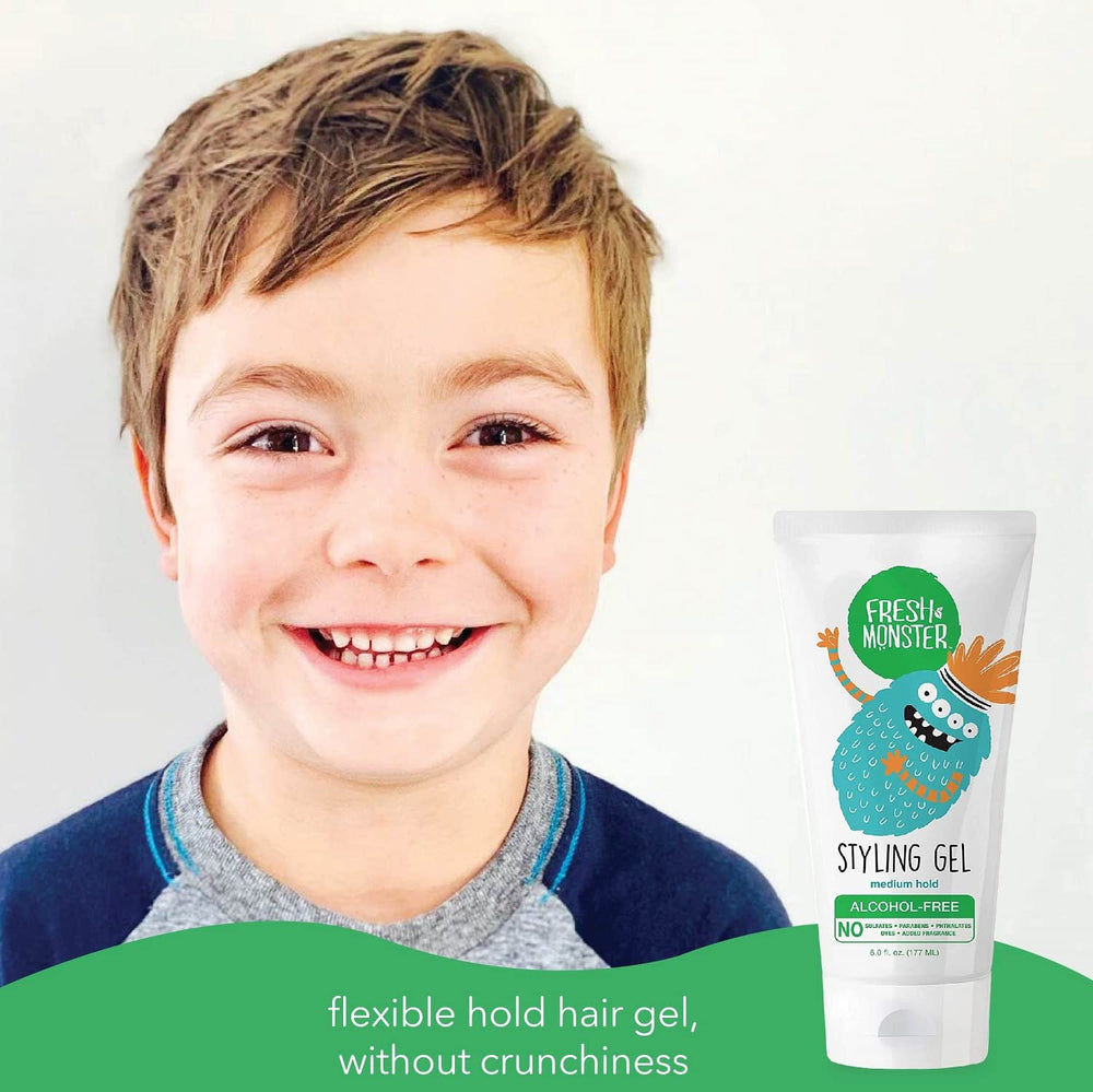 Fresh Monster gel-ninos-peinado-poni-pelo, estilo definido sin rigidez