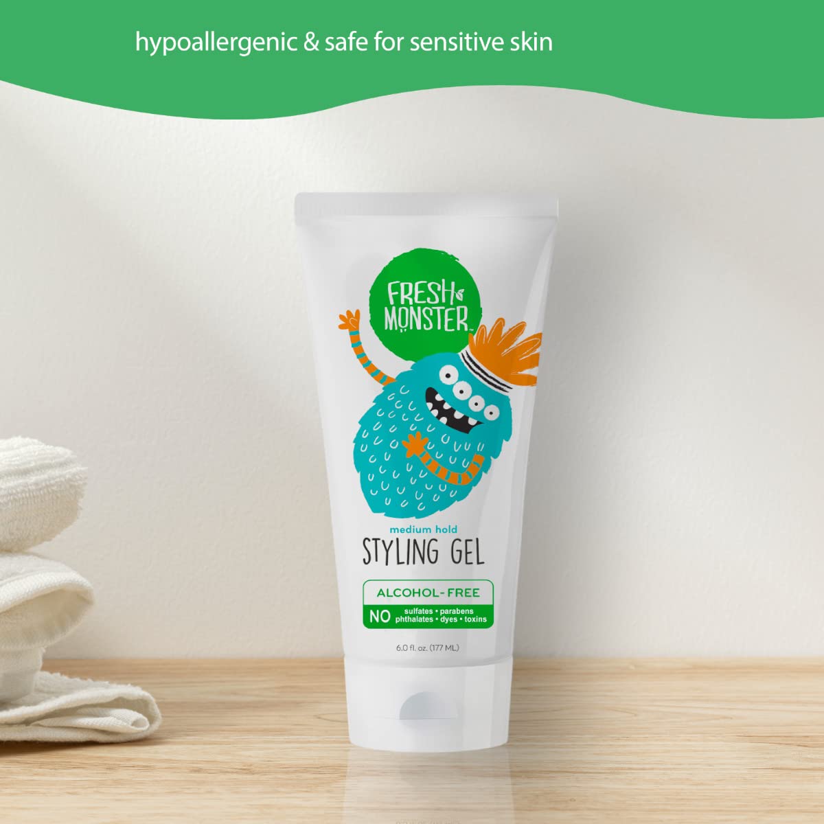 Fresh Monster gel-ninos-para-piel-sensible, dermatológicamente probado