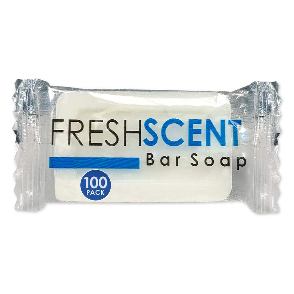 Jabón Freshscent en barra de 0.5oz envuelto individualmente ideal para hoteles y kits