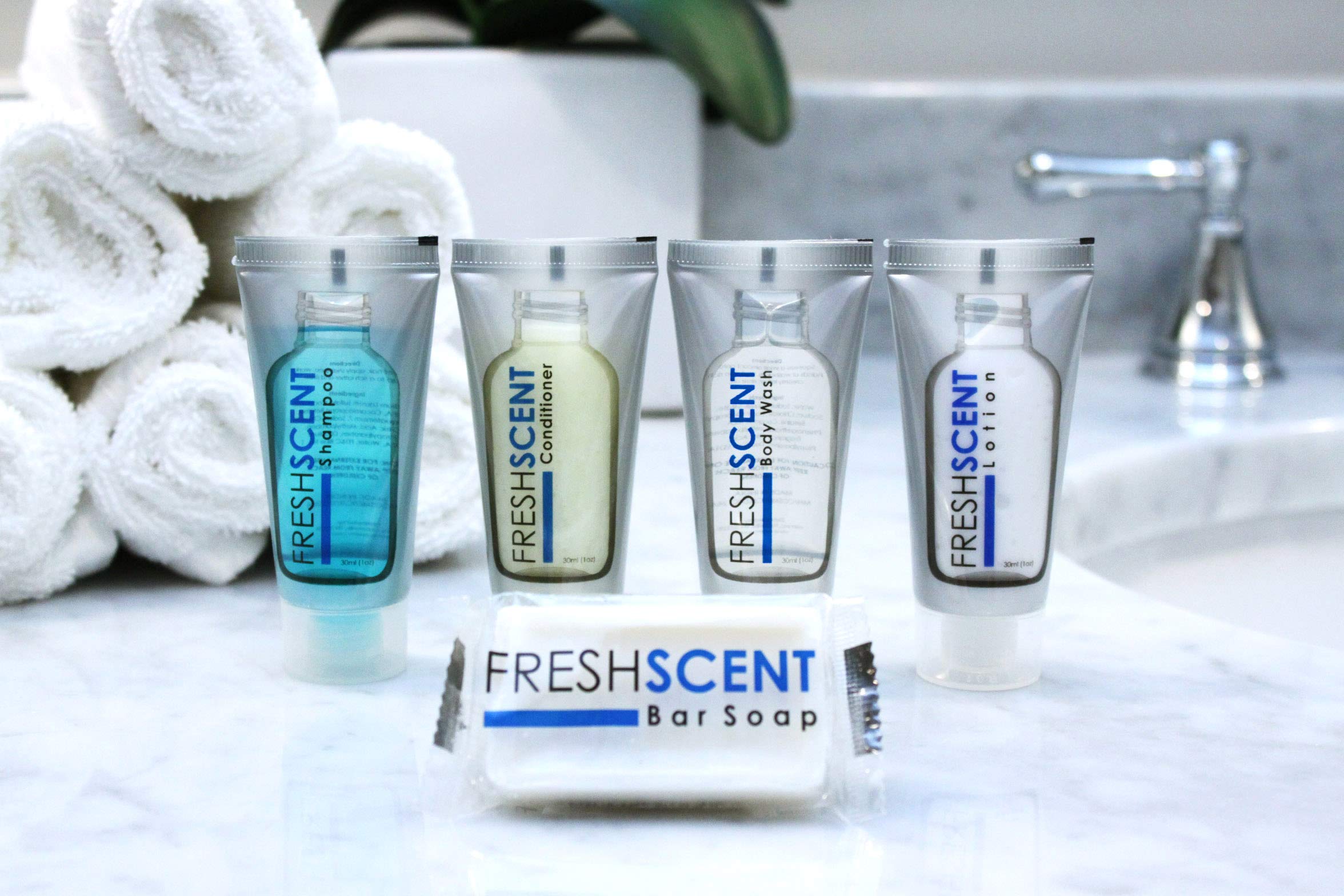 Freshscent jabon corporal apto para donaciones y kits de cuidado