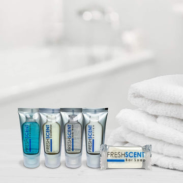 Diseño moderno del envase de Freshscent que se adapta a cualquier decoración.