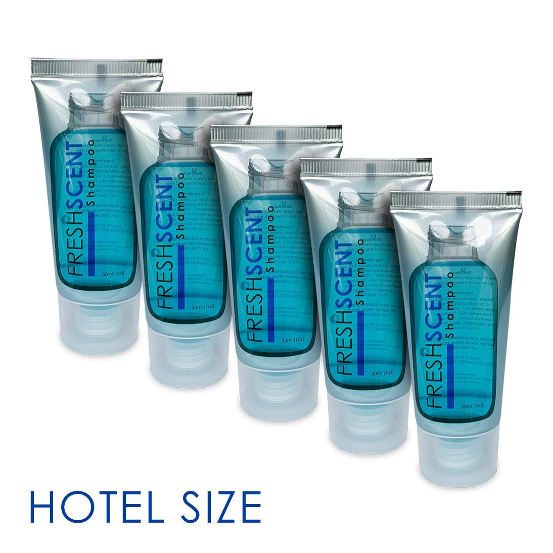 Freshscent Shampoo, caja de envío para hoteles; almacenamiento eficiente.