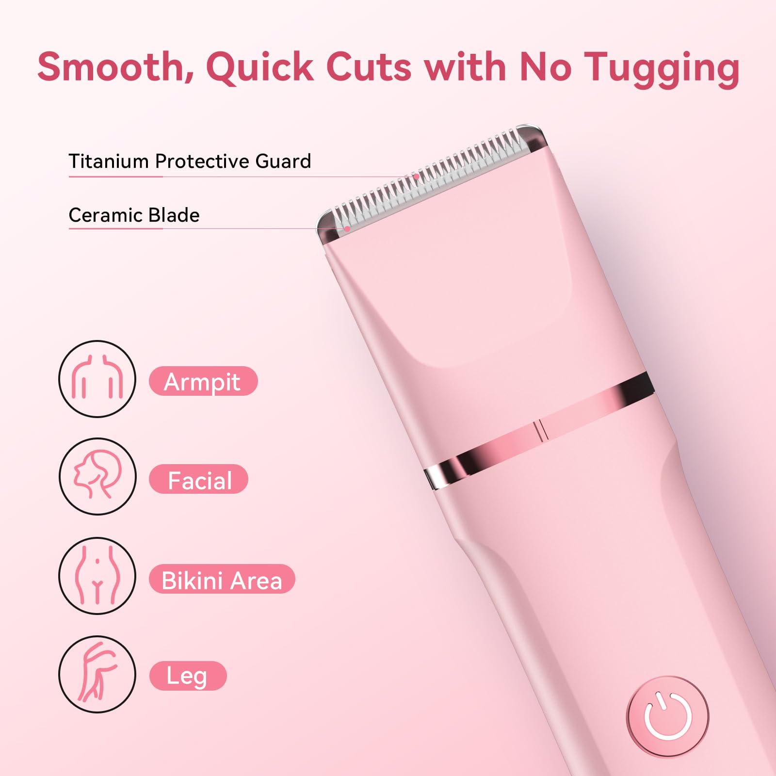 Freyars Bikini Trimmer con cabezal facial intercambiable para grooming cómodo