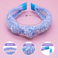 Diadema FROG SAC brillo irisado, estilo llamativo para niñas modernas.