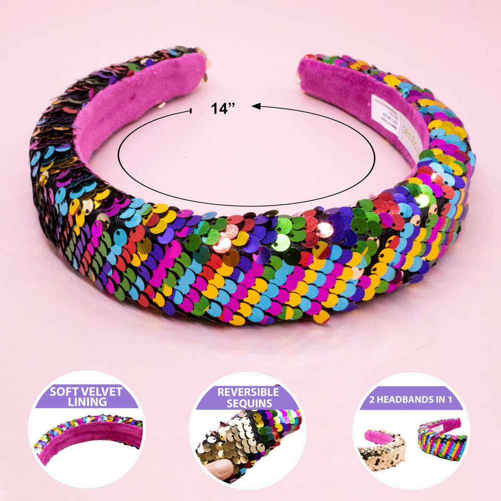 Diadema FROG SAC, talla 13 pulgadas, apta para niñas y adolescentes.