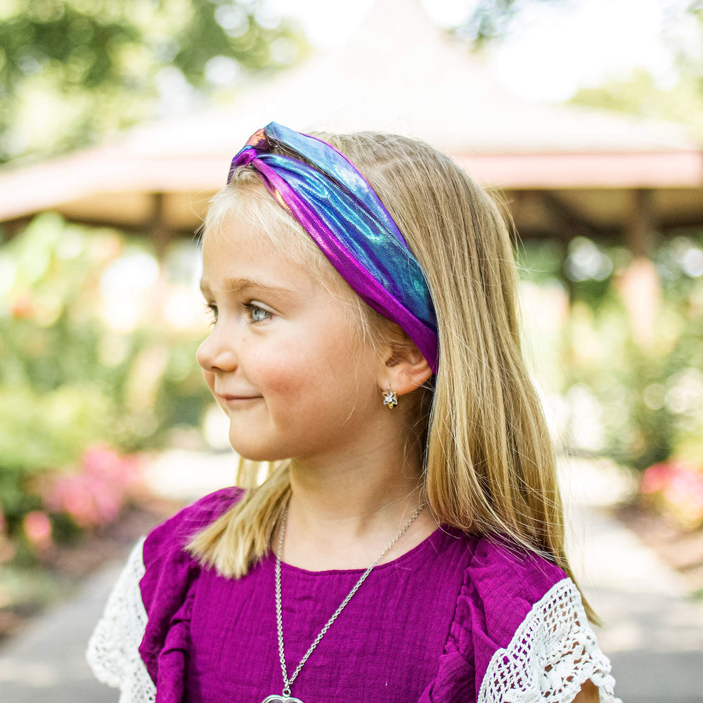 Diadema FROG SAC sirena metalizadas, brillo duradero para niñas.