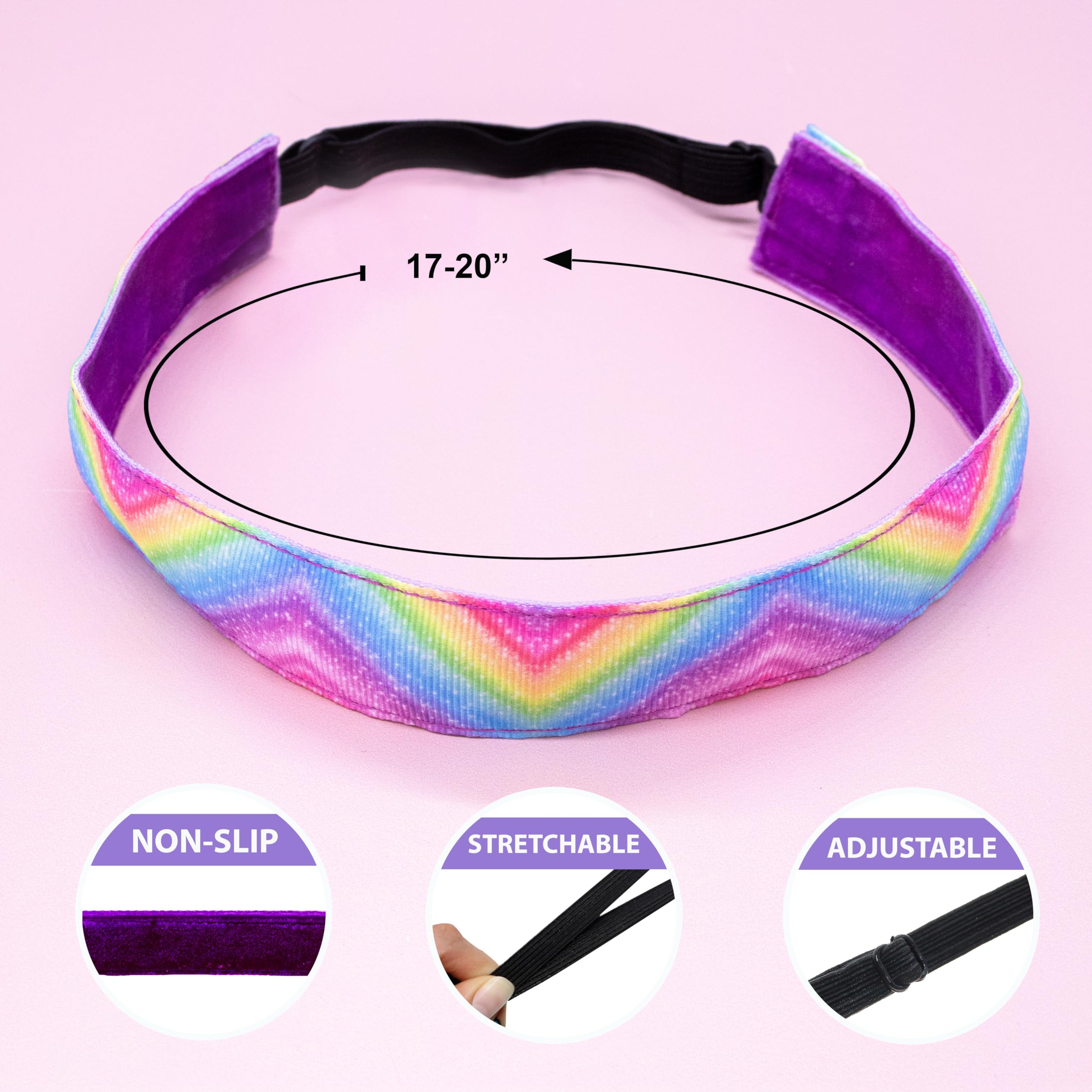 Diademas Frogsac antideslizantes con forro de terciopelo