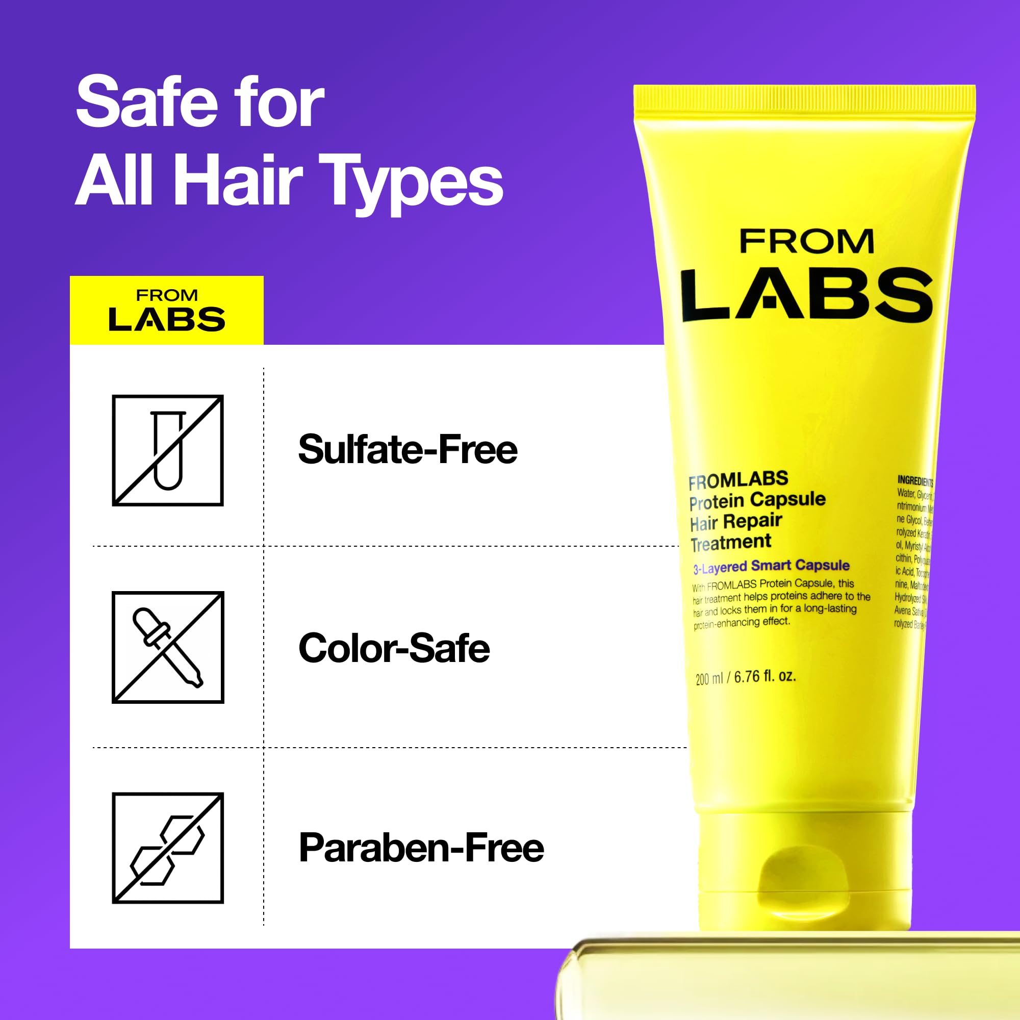 FROMLABS Protein Capsule Hair Repair, recomendado 2–3 veces por semana.