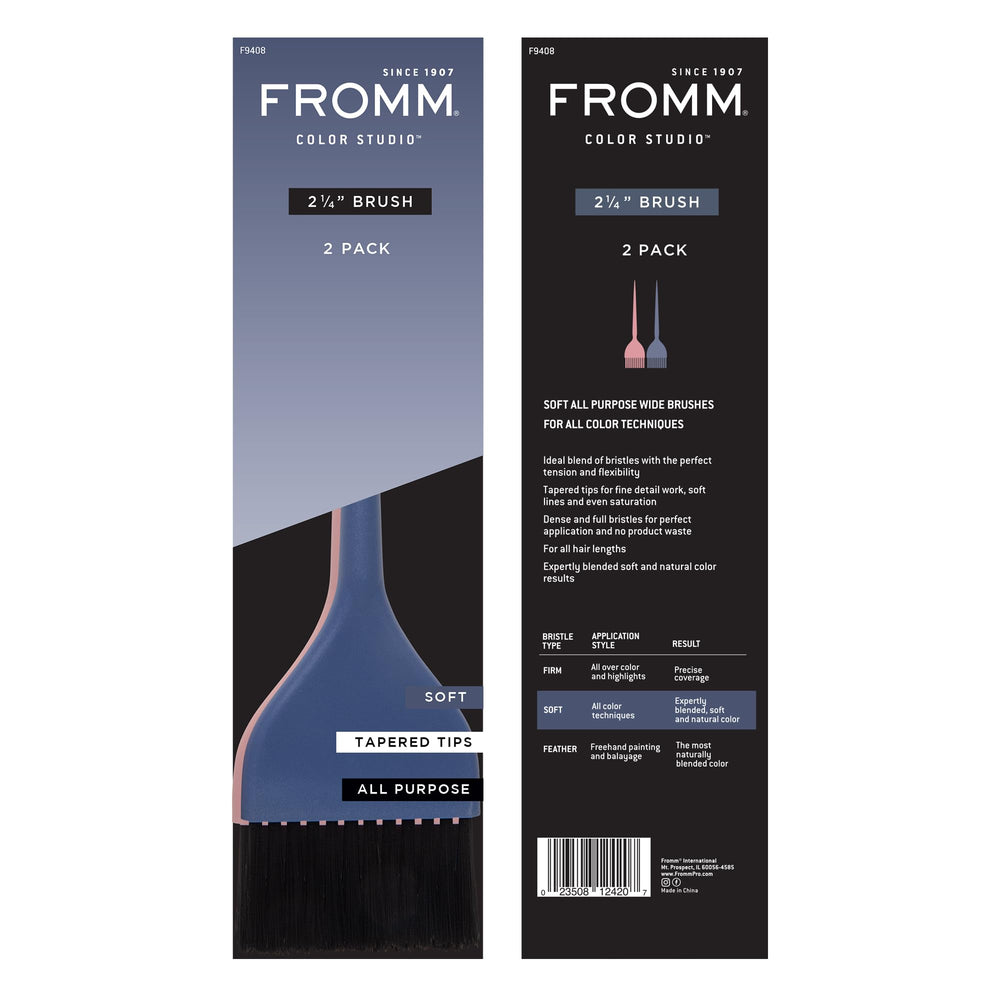 Limpieza fácil de cepillos Fromm Color Studio tras cada sesión de coloración