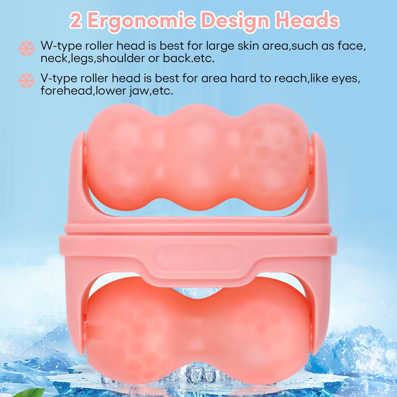 Rodillo de hielo Fronnor contorno de ojos reduce enrojecimiento y cansancio.