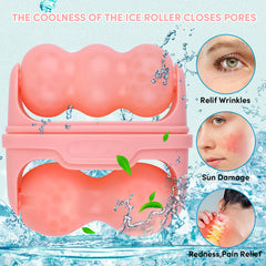 Rodillo de hielo Fronnor para ojos alivia hinchazón y fatiga ocular.