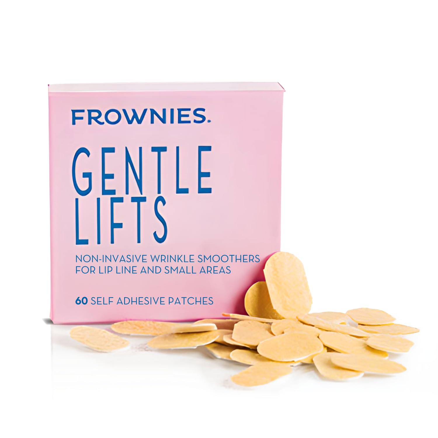 Parche Frownies para labios, uso nocturno para suavizar líneas finas.