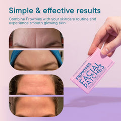 Patch Frownies adhésif à base d’amidon activé par l’eau, sans produits agressifs.
