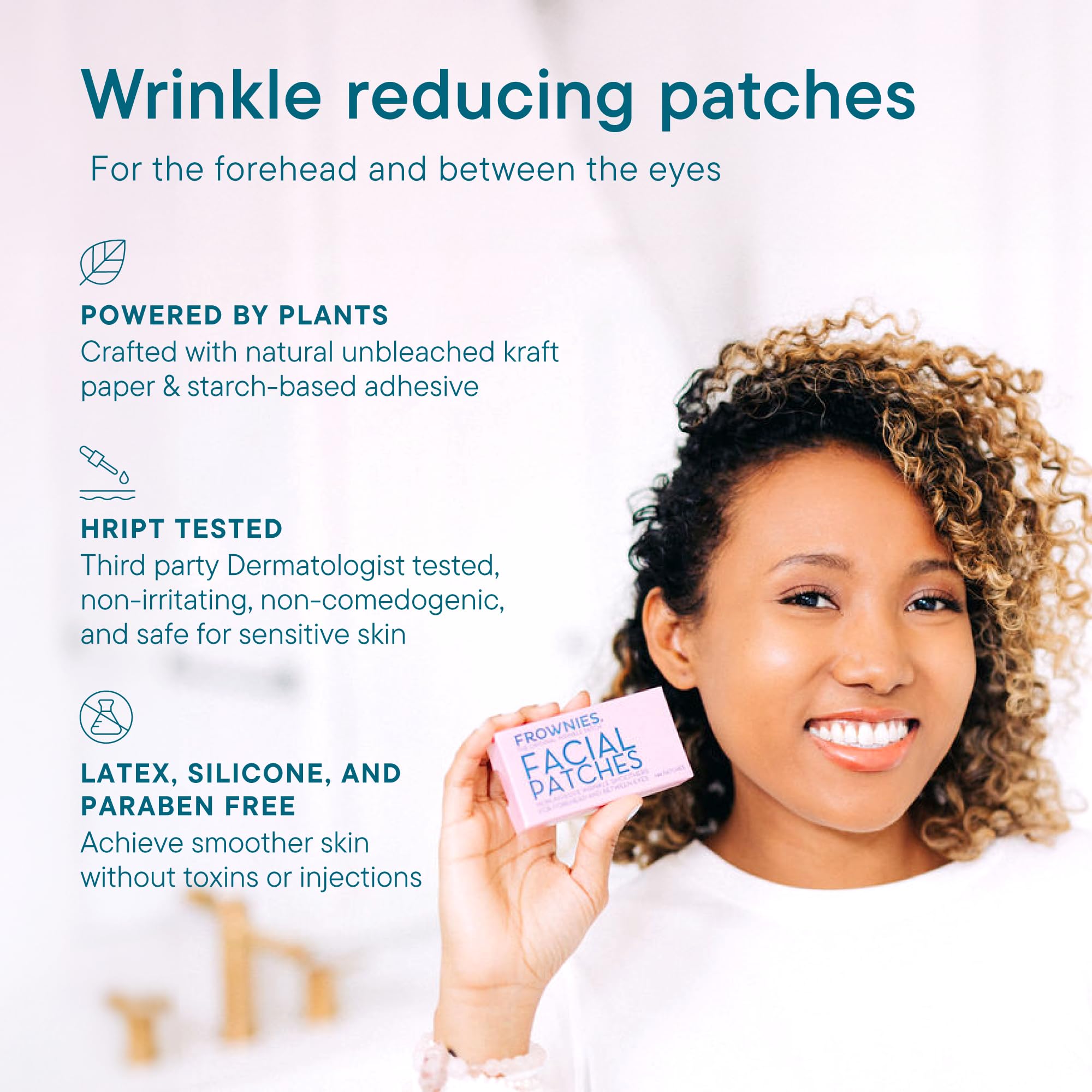 Patch Frownies entre les yeux, pratique et confortable pendant la nuit.
