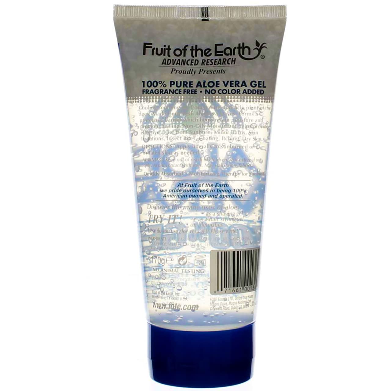 Gel Aloe Vera para piel seca de Fruit of the Earth