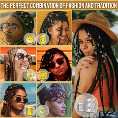 Accesorios dreadlock de metal Fscwlmon durables para estilo resistente