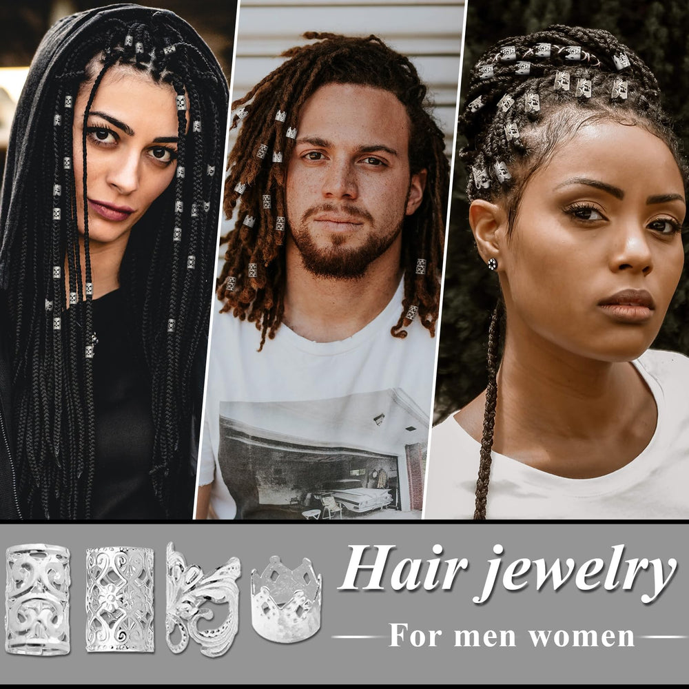 Fscwlmon joyas para trenzas círculos: estilo versátil para eventos.