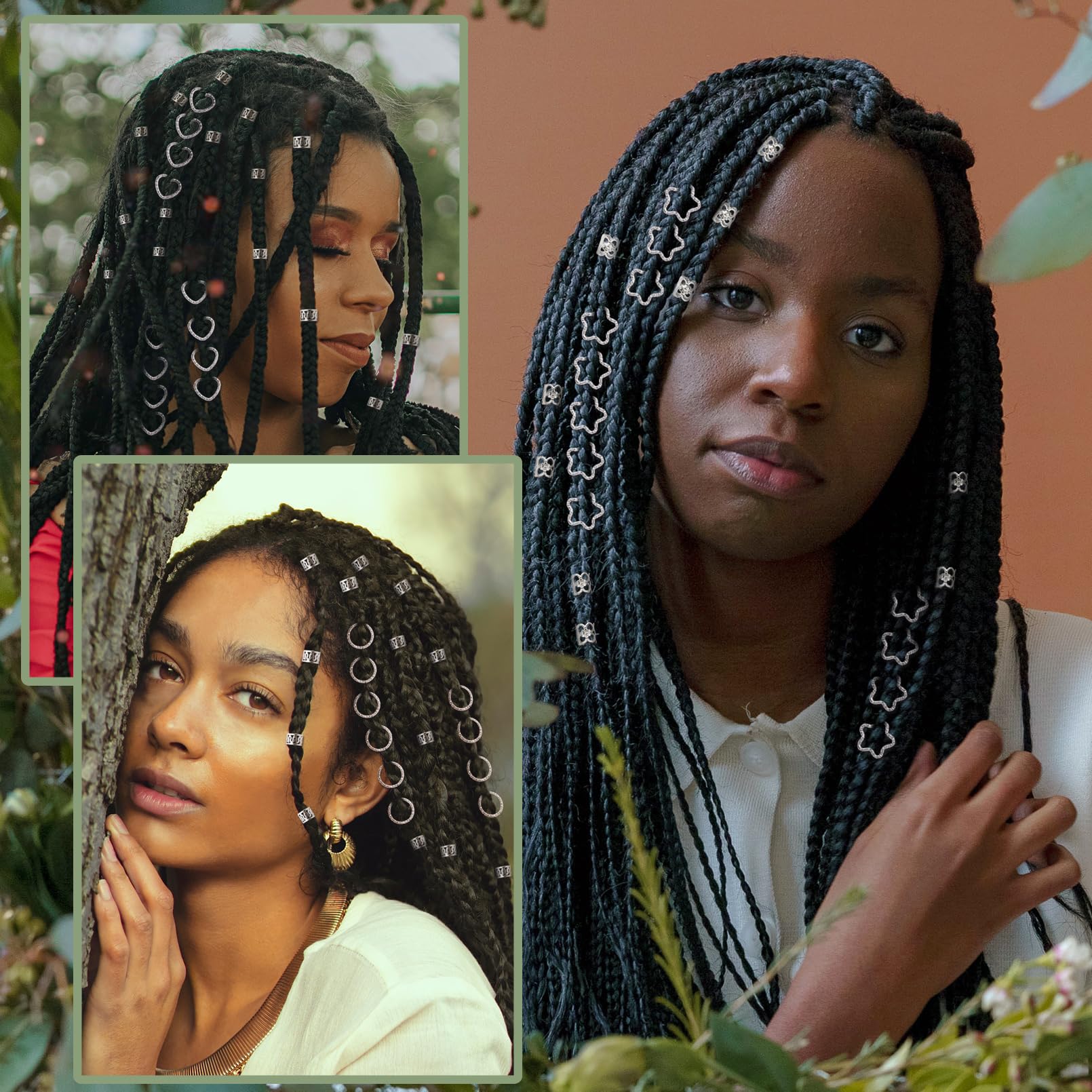 Fscwlmon joyas para trenzas flores: glamorosas y resistentes.