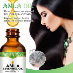 FSLHCY Amla Oil aporta brillo y suavidad al cabello.